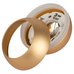 Светильник подвесной (подвес) ЭРА PL21 GD GX53 потолочный шар золотой