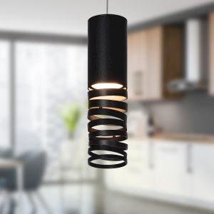 Светильник подвесной (подвес) ЭРА PL22 BK MR16 GU10 потолочный цилиндр черный