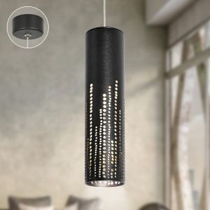 Светильник подвесной (подвес) ЭРА PL26 BK MR16 GU10 потолочный цилиндр черный