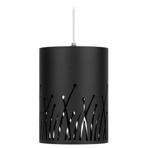 Светильник подвесной (подвес) ЭРА PL30 BK цоколь GX53 потолочный цилиндр черный