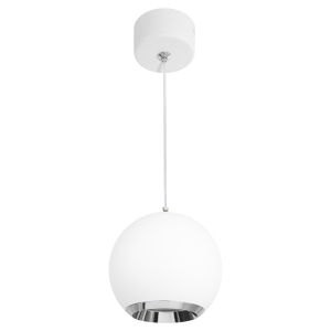 Светильник подвесной (подвес) ЭРА PL32 WH/CH MR16 GU10 потолочный круг белый, хром Светильник подвесной (подвес) ЭРА PL32 WH/CH MR16 GU10 потолочный круг белый, хром