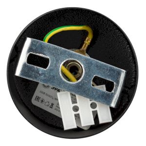 Светильник подвесной (подвес) ЭРА PL33 BK/GD MR16 GU10 потолочный цилиндр черный, золото