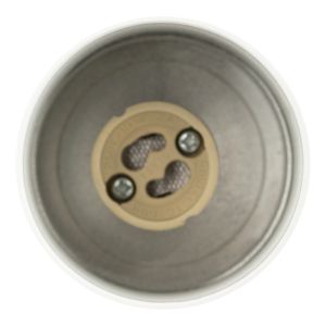 Светильник подвесной (подвес) ЭРА PL33 WH/GD MR16 GU10 потолочный цилиндр белый, золото