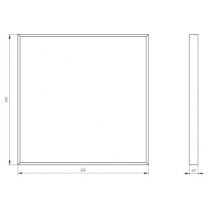 Светильник светодиодный ЭРА SPO-910-1-40K-038 38Вт 4000К 3990Лм 595x595x40 призма с проводом Светильник светодиодный ЭРА SPO-910-1-40K-038 38Вт 4000К 3990Лм 595x595x40 призма с проводом