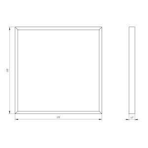 Светильник светодиодный ЭРА SPO-910-3-40K-045 45Вт 4000К 4725Лм 595x595x40 матовый с проводом