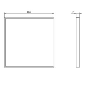 Светильник светодиодный ЭРА SPO-940-9-40K-038 38Вт 4000К 3990Лм 588x588x40 грильято матовый с равномерной засветкой Светильник светодиодный ЭРА SPO-940-9-40K-038 38Вт 4000К 3990Лм 588x588x40 грильято матовый с равномерной засветкой