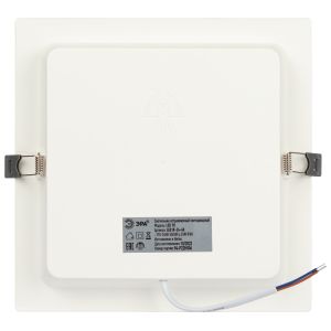 Светильник светодиодный встраиваемый ЭРА LED 18-24-6K квадратный 24Вт 6500К