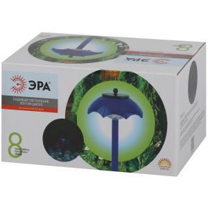 Светильник уличный ЭРА ERASF22-53 на солнечной батарее садовый Зонтик Диско 1 LED 32 см Светильник уличный ЭРА ERASF22-53 на солнечной батарее садовый Зонтик Диско 1 LED 32 см