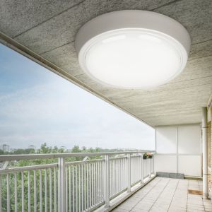 Светильник ЖКХ светодиодный ЭРА SPB-301-2-4K-15 IP40 15Вт 1200Лм 4000К 180х180х33 с акустическим датчиком круг накладной