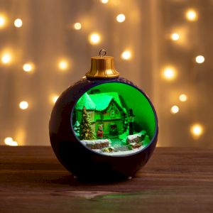 Светодиодная новогодняя фигура ЭРА EFIS-S04 композиция Шар мультиколор 3*АА 15*15*17 см Светодиодная новогодняя фигура ЭРА EFIS-S04 композиция Шар мультиколор 3*АА 15*15*17 см