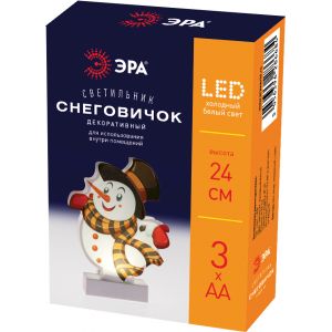 Светодиодная новогодняя фигура ЭРА EGNDS-08 Снеговичок 1 LED Светодиодная новогодняя фигура ЭРА EGNDS-08 Снеговичок 1 LED