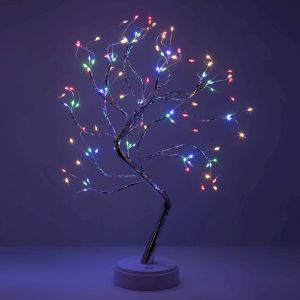 Светодиодная новогодняя фигура ЭРА ЕGNID - 36MC Дерево с самоцветами 36 microLED