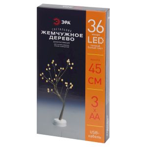Светодиодная новогодняя фигура ЭРА ЕGNID-36W жемчужное дерево 36 LED