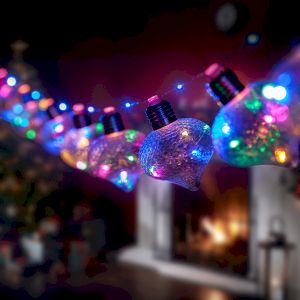 Светодиодная новогодняя гирлянда ЭРА ЕGNIG - 80M нить Лампочки на батарейках 1,8 м мультиколор 80 microLED Светодиодная новогодняя гирлянда ЭРА ЕGNIG - 80M нить Лампочки на батарейках 1,8 м мультиколор 80 microLED