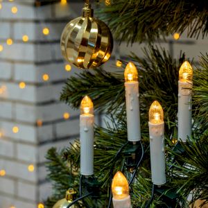 Светодиодная новогодняя гирлянда ЭРА ЕGNIG - CAN нить Свечи 3,8 м теплый белый динамичный 20 LED Светодиодная новогодняя гирлянда ЭРА ЕGNIG - CAN нить Свечи 3,8 м теплый белый динамичный 20 LED