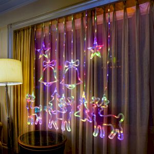 Светодиодная новогодняя гирлянда ЭРА ЕGNIG - NY занавес Новый Год 2,4*1,1 м 8 режимов мультиколор 171 LED Светодиодная новогодняя гирлянда ЭРА ЕGNIG - NY занавес Новый Год 2,4*1,1 м 8 режимов мультиколор 171 LED