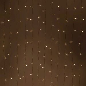 Светодиодная новогодняя гирлянда ЭРА  ЕNIG - 320W Занавес 8 режимов 3*2 м теплый белый 320 LED IP20 220 V