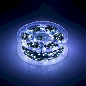 Светодиодная новогодняя гирлянда ЭРА ENIN-1000W нить холодный свет 100 м 1000 microLED IP44 220В