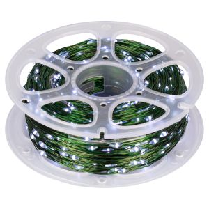 Светодиодная новогодняя гирлянда ЭРА ENIN-1000W нить холодный свет 100 м 1000 microLED IP44 220В