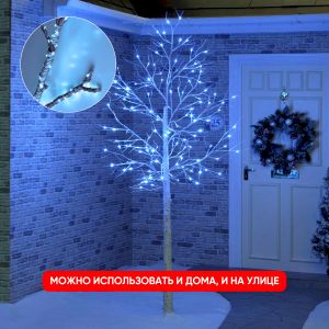 Светодиодная новогодняя гирлянда ЭРА ENIN-1000W нить холодный свет 100 м 1000 microLED IP44 220В