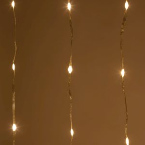 Светодиодная новогодняя гирлянда ЭРА ENIN-200WL занавес водопад теплый белый 3*2 м 200 LED IP20