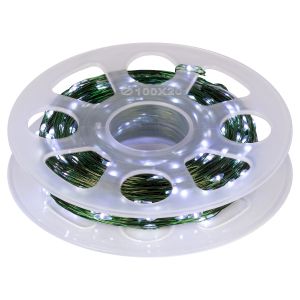 Светодиодная новогодняя гирлянда ЭРА ENIN-500W Нить холодный свет 50 м 500 microled IP44 220В Светодиодная новогодняя гирлянда ЭРА ENIN-500W Нить холодный свет 50 м 500 microled IP44 220В