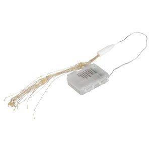 Светодиодная новогодняя гирлянда ЭРА ENIS-90W подвесной светильник Салют теплый белый 90 led 2*AA