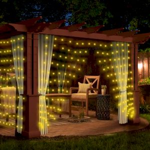 Светодиодная новогодняя гирлянда ЭРА ENOZ-2B Занавес уличная 2 м*2 м желтая 96 LED Светодиодная новогодняя гирлянда ЭРА ENOZ-2B Занавес уличная 2 м*2 м желтая 96 LED