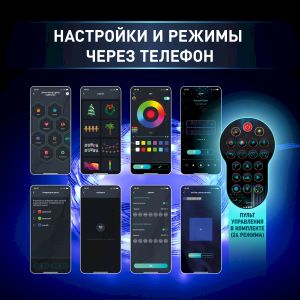 Светодиодная новогодняя гирлянда ЭРА ERASG -01 умная нить RGB 10 м управление через мобильное приложение