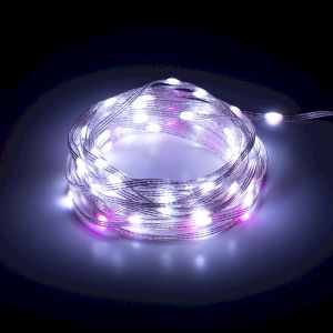 Светодиодная новогодняя гирлянда ЭРА ERASG -01 умная нить RGB 10 м управление через мобильное приложение