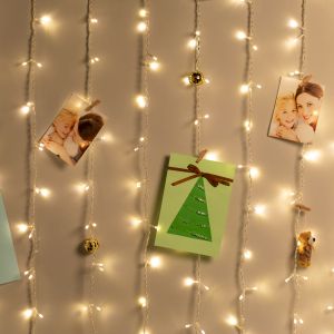 Светодиодная новогодняя гирлянда Intro Holiday INZL-01Z занавес 3*3 м теплый белый 300 led 220в