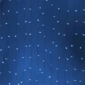Светодиодная новогодняя гирлянда Intro Holiday INZL-02W занавес 3*2 м холодный белый 240 led 220 в