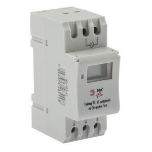 Таймер ЭРА  NO-903-40 ТЭ-15 цифровой на Din-рейку 16А