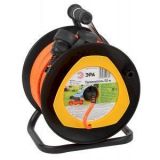 Удлинитель силовой ЭРА RP-1-2x1.5-50m на пластиковой катушке без заземления 1 розетка 50м ПВС 2x1,5мм2