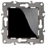 12-1001-06 ЭРА Выключатель, 10АХ-250В, IP20, без м.лапок, Эра12, чёрный (10/100/2500)