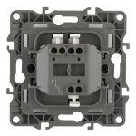 12-1001-06 ЭРА Выключатель, 10АХ-250В, IP20, без м.лапок, Эра12, чёрный (10/100/2500)