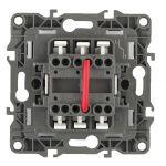 12-1004-05 ЭРА Выключатель двойной, 10АХ-250В, IP20, без м.лапок, Эра12, антрацит (10/100/2500)