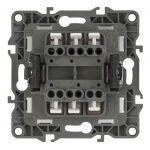 12-1104-04 ЭРА Выключатель двойной, 10АХ-250В, IP20, Эра12, шампань (10/100/3200)