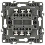 12-1106-02 ЭРА Переключатель двойной, 10АХ-250В, IP20, Эра12, слоновая кость (10/100/3200)