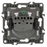 12-2101-05 ЭРА Розетка 2P+E Schuko, 16A-250В, IP20, Эра12, антрацит (10/100/2800)