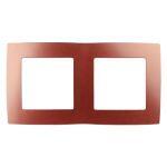 12-5002-24 ЭРА Рамка на 2 поста, Эра12, охра (10/100/2500)
