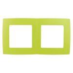 12-5002-26 ЭРА Рамка на 2 поста, Эра12, лайм (10/100/3000)