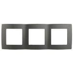 12-5003-12 ЭРА Рамка на 3 поста, Эра12, графит (15/150/2400)
