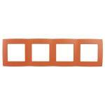 12-5004-22 ЭРА Рамка на 4 поста, Эра12, оранжевый (10/100/2000)