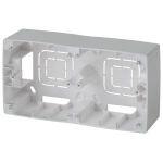 12-6102-03 ЭРА Коробка наклад. монтажа 2 поста, Эра12, алюминий (10/100/800)