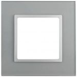 14-5101-03 ЭРА Рамка на 1 пост, стекло, Эра Elegance, алюминий+алюм (10/50/1800)