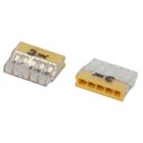 Клемма ЭРА NO-225-435 быстрозажимная 2273-205 компактная 5-проводная 0.2-2.5 мм2 (упаковка 2 шт.)