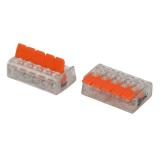 Клемма ЭРА NO-225-352 универсальная 221-415 компактная с рычагами 5-проводная 0.2-4 мм2 (упаковка 20 шт.)