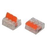 Клемма ЭРА NO-225-429 универсальная 221-413 компактная с рычагами 3-проводная 0.2-4 мм2 (упаковка 4 шт.)