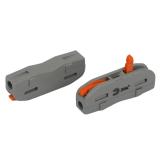 Клемма ЭРА NO-225-448 проходная 222-2411 с рычагами 1 полюс 0.08-2.5/4 мм2 (упаковка 3 шт.)